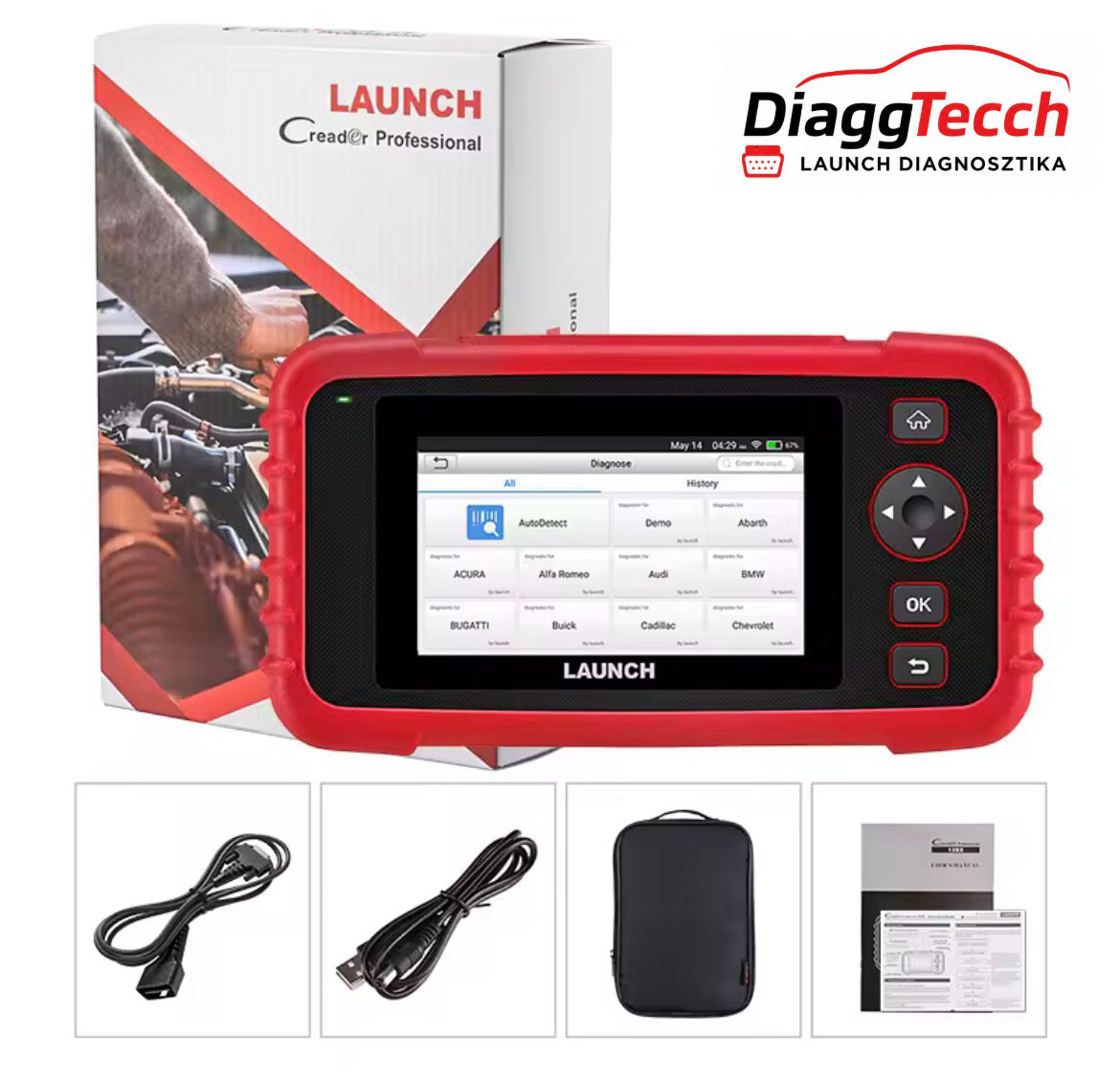 LAUNCH CRP123X V3 – Professzionális OBD2 Autódiagnosztikai Eszköz