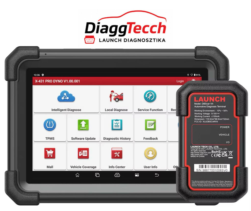 LAUNCH X431 PRO DYNO + AJÁNDÉK 16DB-OS ADAPTERREL